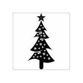 Kerstboom Ornament Stamp Rubberstempel (Afrduk)