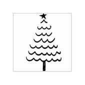 Kerstboom Ornament Stamp Rubberstempel (Afrduk)