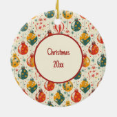 Kerstboom Ornamenten All Over Print (Achterkant)