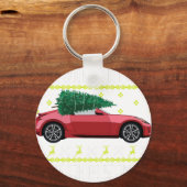 Kerstboom Oudetimer Auto Xmas Horrortrui Pull Sleutelhanger (Voorkant)