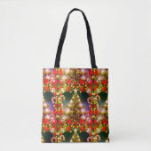 Kerstboom overal print Canvas tas (Voorkant)