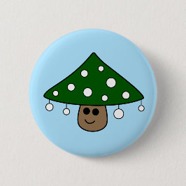 Kerstboom Paddestoel Button