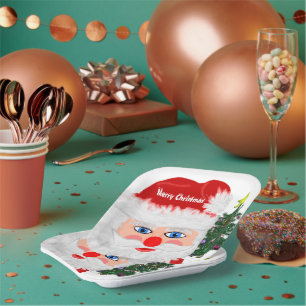 kerstboom papieren bordje