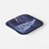 kerstboom papieren bordje (Gebogen)