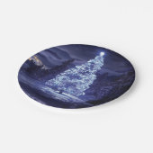 kerstboom papieren bordje (Gekanteld)