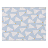 Kerstboom patroon blauw tafelkleed (Voorkant (Horizontaal))