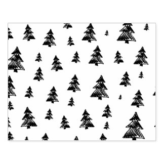 Kerstboom patroon Kerstmis Rubberstempel