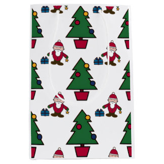 Kerstboom Patroon Medium Cadeauzakje
