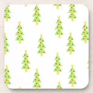 kerstboom patroon mid century modern vintage drankjes onderzetter