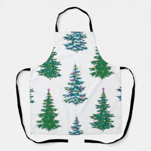 Kerstboom patroon schort