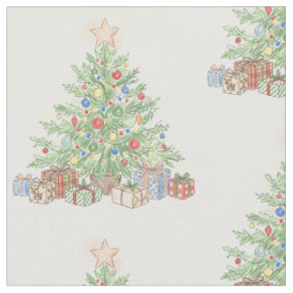 Kerstboom Patroon Stof