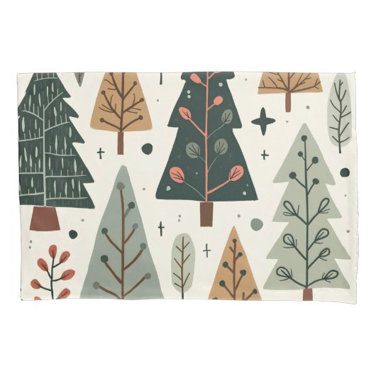 Kerstboom Patroon  vakantie Kussensloop (Voorkant)