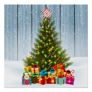 kerstboom perfect poster