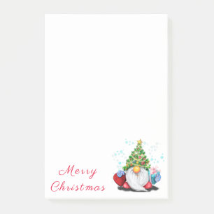 Kerstboom Pet Gnome met Gift Sticky Notes