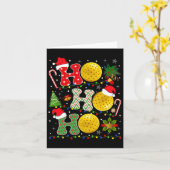 Kerstboom Pickleball Ho Ho Santa Lights XM Kaart (Gele Bloem)