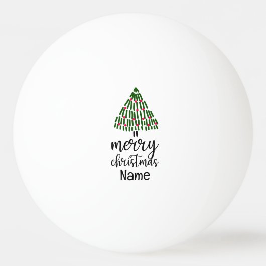 kerstboom pingpongballen (Voorkant)