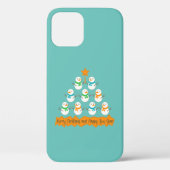 Kerstboom piramide gemaakt van Kerstmis sneeuwpopp Case-Mate iPhone Case (Achterkant)