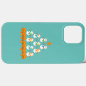 Kerstboom piramide gemaakt van Kerstmis sneeuwpopp Case-Mate iPhone Case (Achterkant (horizontaal))