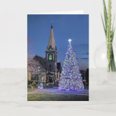 Kerstboom Plymouth Massachusetts 2024 Bedankkaart (Voorkant)
