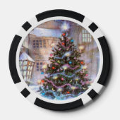 kerstboom poker chips (Achterkant)