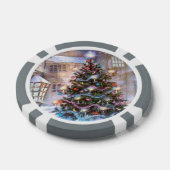 kerstboom pokerchips (Enkel)