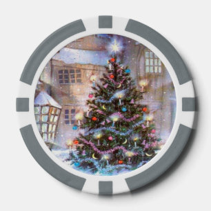 kerstboom pokerchips