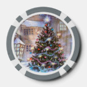 kerstboom pokerchips (Achterkant)