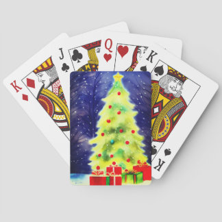 kerstboom pokerkaarten
