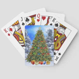 kerstboom pokerkaarten
