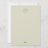 Kerstboom Pootafdruk Ornament Kerstkaart (Achterkant)