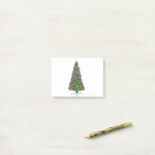 kerstboom post-it® notes (Op bureau)