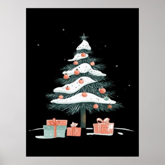 Kerstboom Poster (Voorkant)