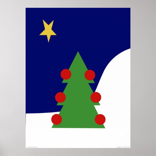 kerstboom poster (Voorkant)