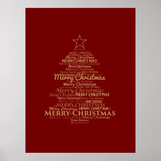 kerstboom poster (Voorkant)