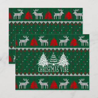 Kerstboom postkaart voor kerstvreugde