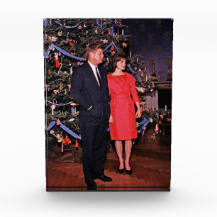 Kerstboom President John Kennedy & Jacqueline Fotoblokken