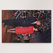 Kerstboom President John Kennedy & Jacqueline Legpuzzel (Horizontaal)
