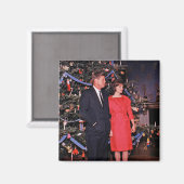 Kerstboom President John Kennedy & Jacqueline Magneet (Voorkant / Achterkant)