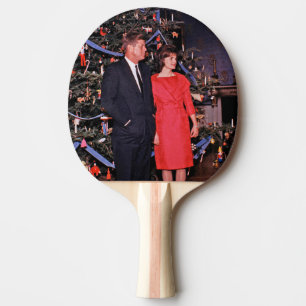 Kerstboom President John Kennedy & Jacqueline Tafeltennisbatje