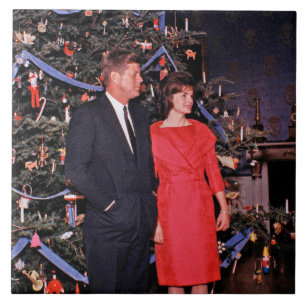 Kerstboom President John Kennedy & Jacqueline Tegeltje