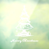 Kerstboom Prettig Kerstfeest | Vakantie  Raamsticker (Vel 3)