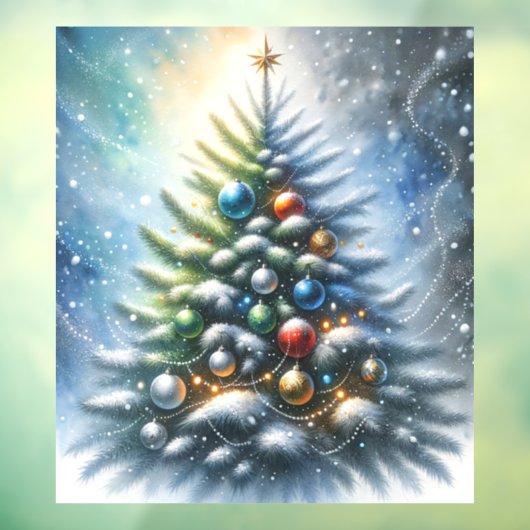 kerstboom raamsticker (Vel 3)