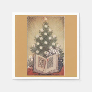 Kerstboom Religieus  Papier servetten