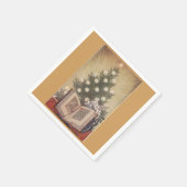 Kerstboom Religieus  Papier servetten (Hoek)