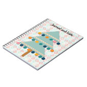 Kerstboom Retro Art Journal en lijsten Spiral Notitieboek (Linkerzijde)