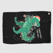 Kerstboom-Rex Golfhanddoek (Horizontaal)