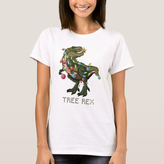Kerstboom Rex T-shirt (Voorkant)