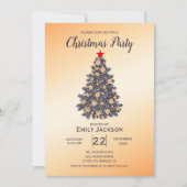 Kerstboom Rode Ster Kaart (Voorkant)