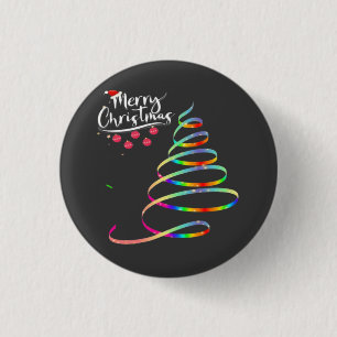 Kerstboom Ronde Button 3,2 Cm
