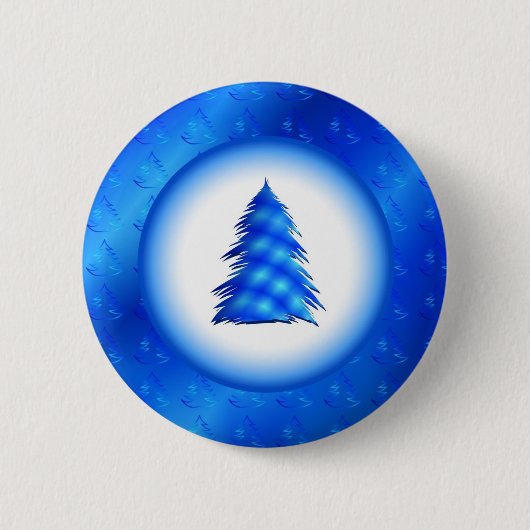kerstboom ronde button 5,7 cm (Voorkant)